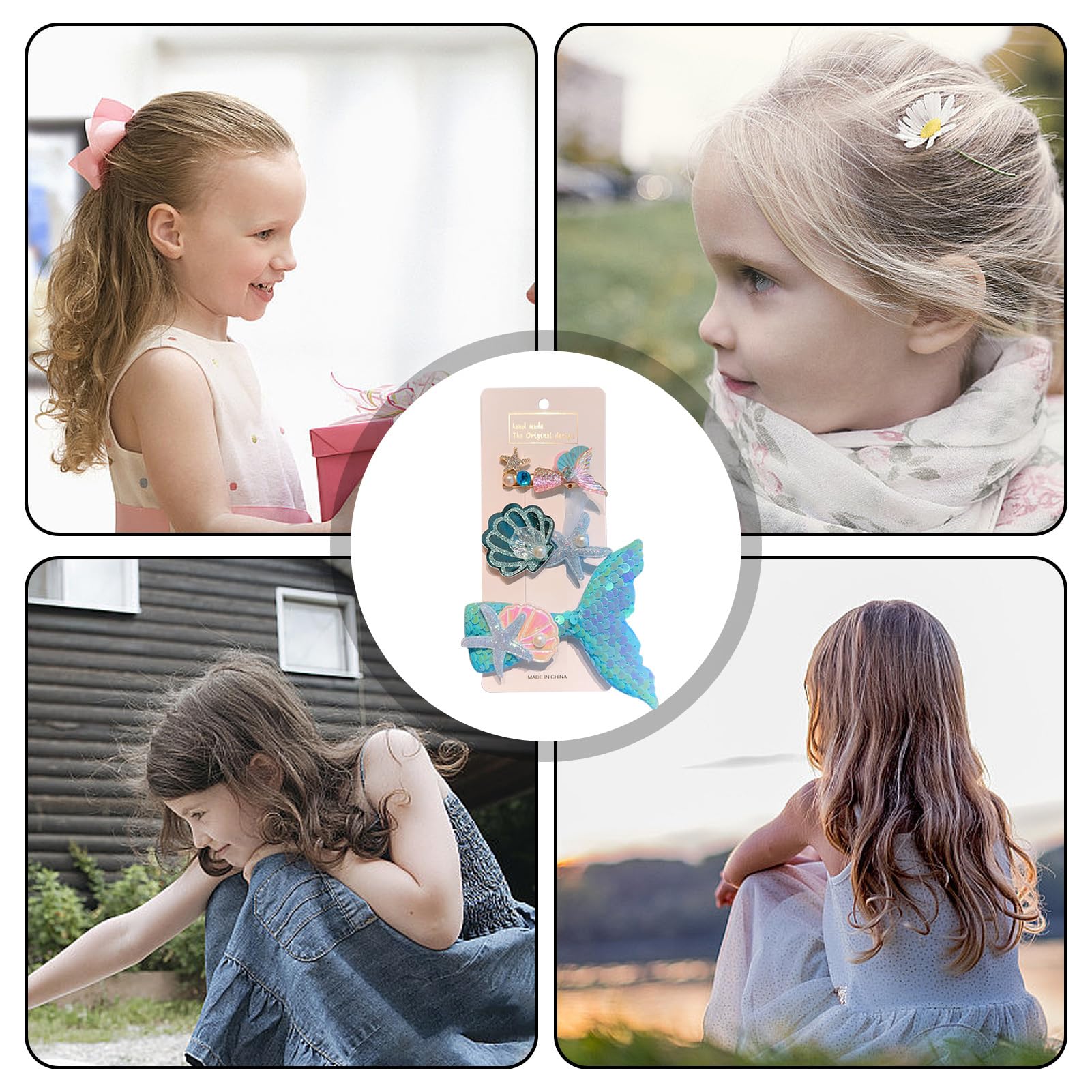 確認　ゆれるヘアリボン ヘアゴム　813　キラキラマーメイド　人形　海モチーフ 確認 ゆれるヘアリボン ヘアゴム 813 キラキラマーメイド 人形